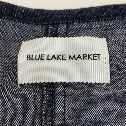 BLUE LAKE MARKET｜ブルーレイクマーケット 6オンスライトデニム パイピングシャツブルゾン シャツ7分 その他トップス B-510002 インディゴ【倉吉店】