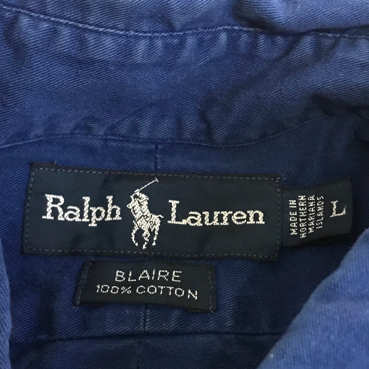RALPH LAUREN | ラルフローレン BLAIRE 長袖シャツ ネイビー サイズ：L【倉吉店】