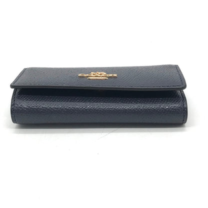COACH | コーチ 6リングキー ケース クロスグレイン キーケース 58359 ネイビー【倉吉店】