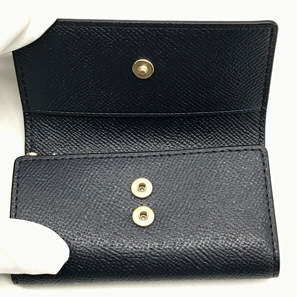 COACH | コーチ 6リングキー ケース クロスグレイン キーケース 58359 ネイビー【倉吉店】