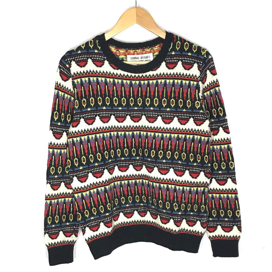 WACKOMARIA | ワコマリア 総柄クルーネックニット ニット 13AW-KNT-07 サイズ：S【倉吉店】