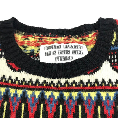 WACKOMARIA | ワコマリア 総柄クルーネックニット ニット 13AW-KNT-07 サイズ：S【倉吉店】