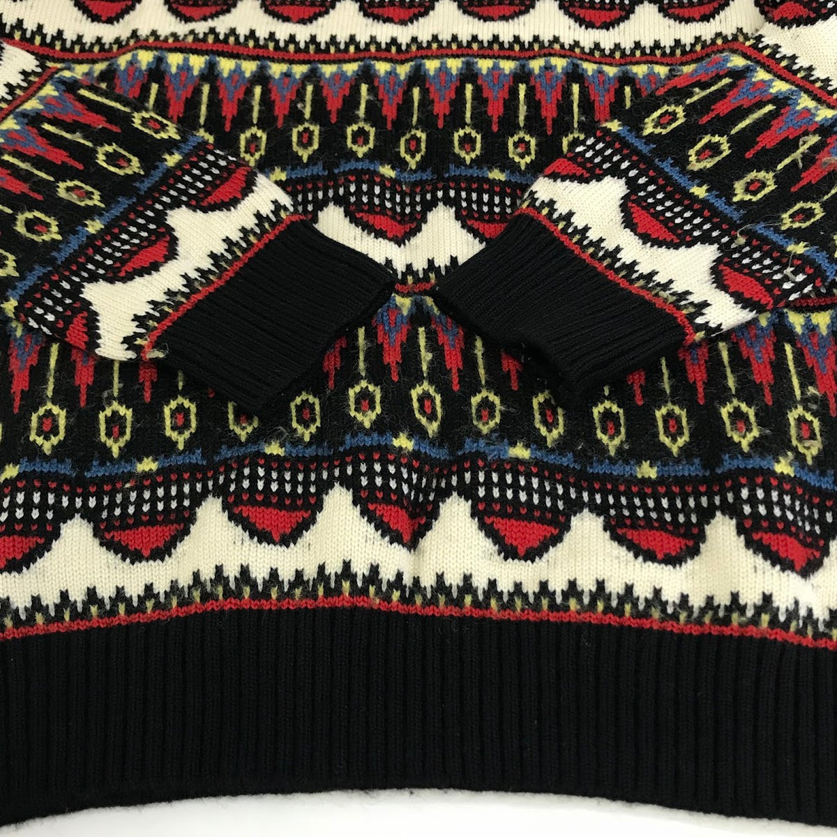 WACKOMARIA | ワコマリア 総柄クルーネックニット ニット 13AW-KNT-07 サイズ：S【倉吉店】