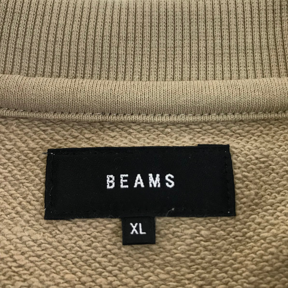 BEAMS | ビームス サイドポケット クルーネック スウェット スウェット 11-13-1685-147 ベージュ サイズ：XL【倉吉店】