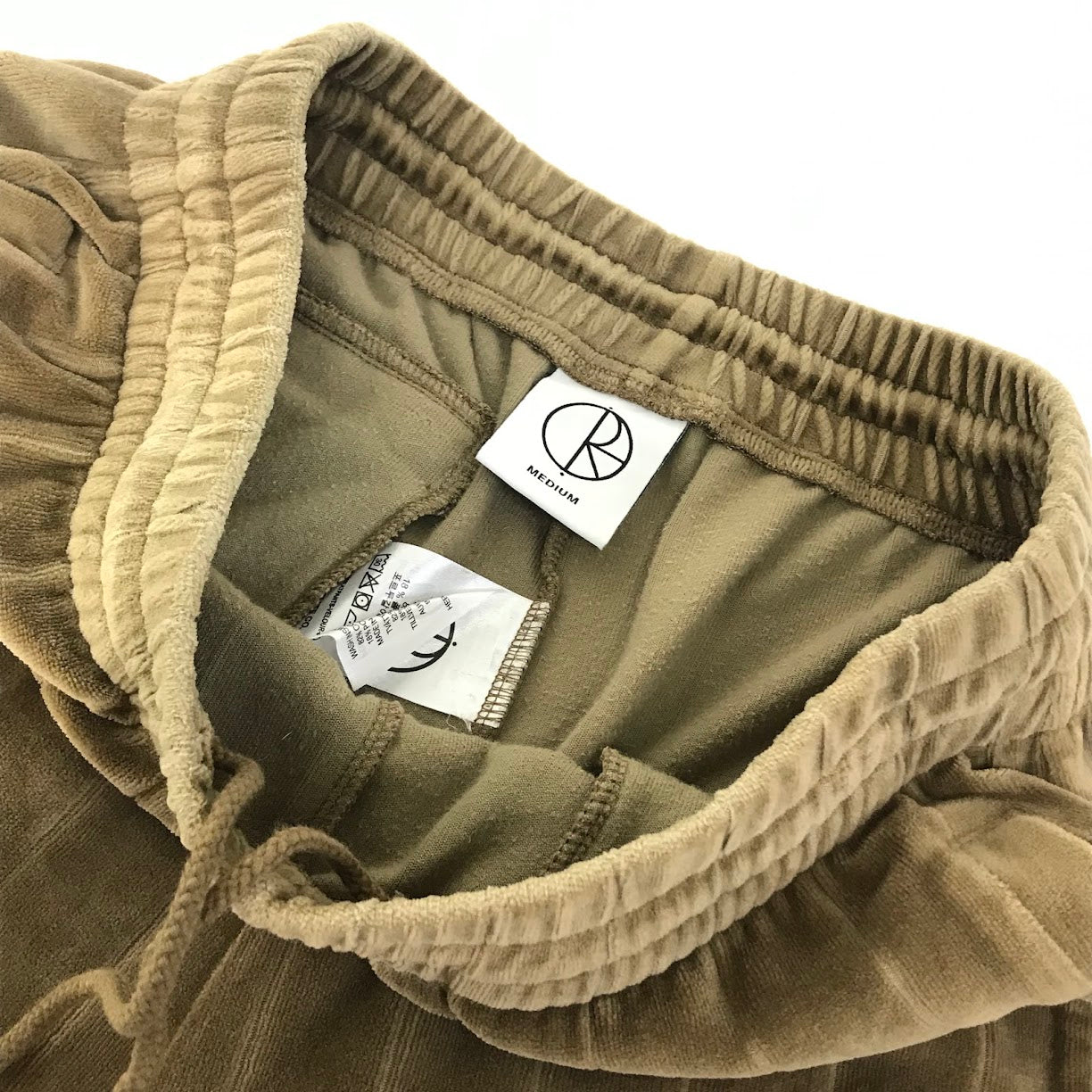 POLAR SKATE CO. | ポーラースケートカンパニー STRIPE VELOUR SWEATPANTS ベロアトラックパンツ パンツ ベージュ サイズ：M【倉吉店】