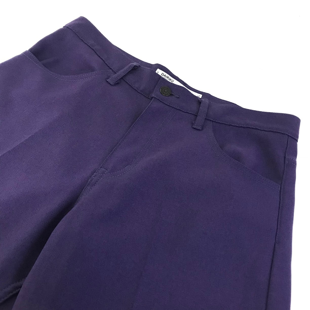 DAIRIKU | ダイリク Flasher Pressed Pants スラックス フラッシャー プレス パンツ その他ボトムス 19AW B-3 パープル サイズ：31【倉吉店】