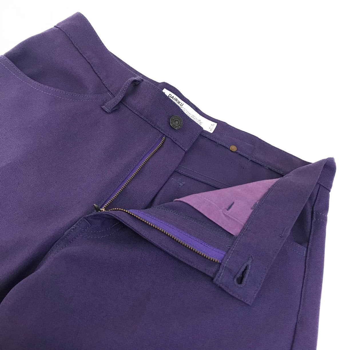 DAIRIKU | ダイリク Flasher Pressed Pants スラックス フラッシャー プレス パンツ その他ボトムス 19AW B-3 パープル サイズ：31【倉吉店】