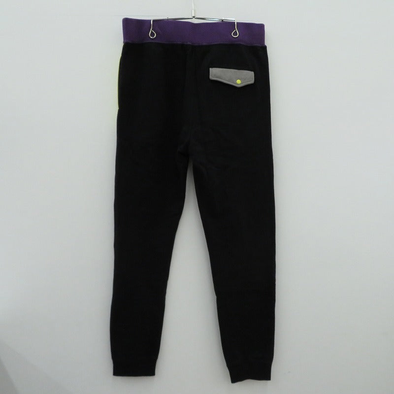 A BATHING APE | アベイシングエイプ Color Block Slim Sweatpants パンツ 001PTE301010X ブラック サイズ：L【瀬戸大橋店】