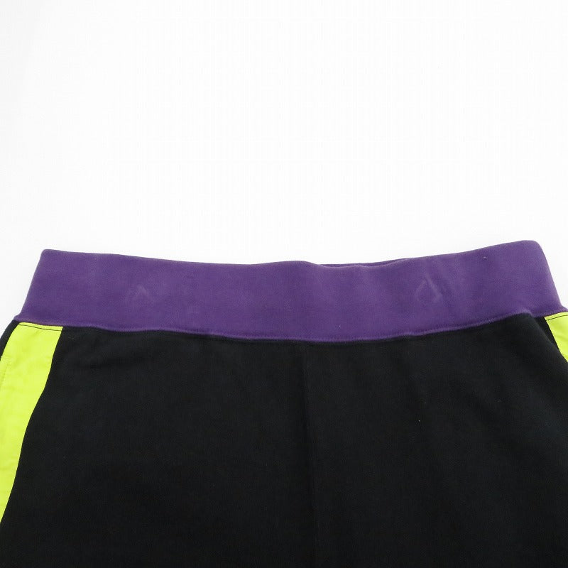 A BATHING APE | アベイシングエイプ Color Block Slim Sweatpants パンツ 001PTE301010X ブラック サイズ：L【瀬戸大橋店】