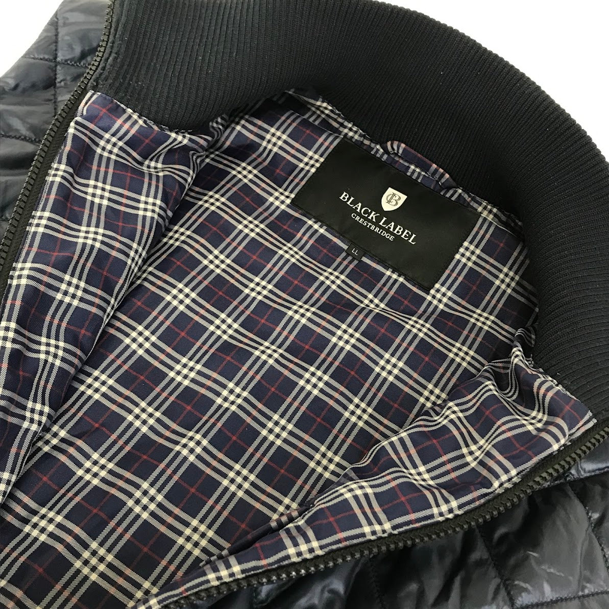 BLACK LABEL CRESTBRIDGE | ブラックレーベルクレストブリッジ キルティング 中綿ベスト ネイビー サイズ：XL【倉吉店】