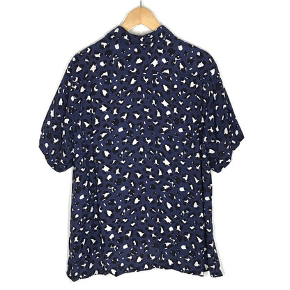WELLDER | ウェルダー レーヨンシャツ レオパード柄 半袖シャツ WM19SSH08 ネイビー サイズ：4【倉吉店】【代金引換不可・日時指定不可】【ポスト投函】