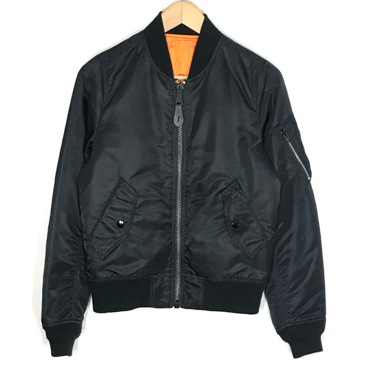 ALPHA | アルファ JACKET,FLYER'S WOMAN INTERMEDIATE,MA-1 ブルゾン 0615-00-573-8335 ブラック サイズ：S【倉吉店】