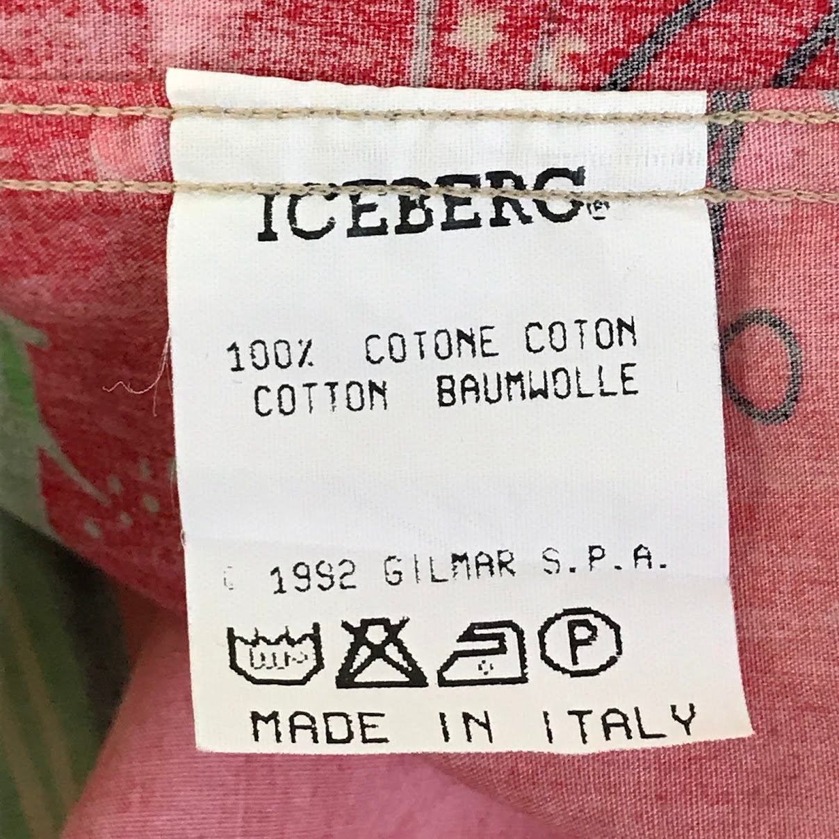 ICEBERG｜アイスバーグ 総柄シャツ 半袖シャツ サイズ：M【倉吉店】【代金引換不可・日時指定不可】【ポスト投函】