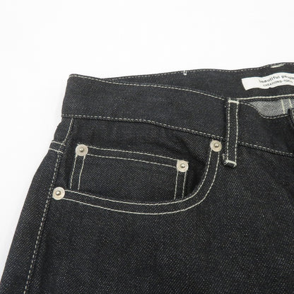 beautiful people | ビューティフルピープル selvedge denim ordinary fit デニムパンツ 1000105084 ブラック サイズ：36【瀬戸大橋店】