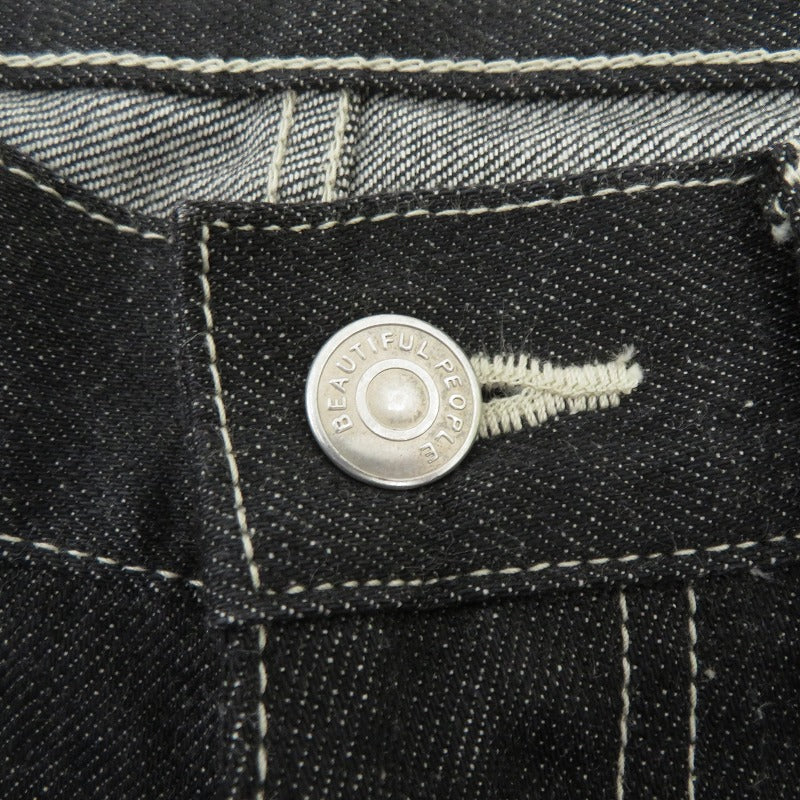 beautiful people | ビューティフルピープル selvedge denim ordinary fit デニムパンツ 1000105084 ブラック サイズ：36【瀬戸大橋店】