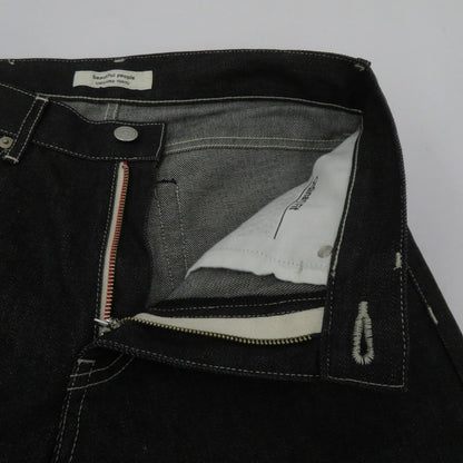 beautiful people | ビューティフルピープル selvedge denim ordinary fit デニムパンツ 1000105084 ブラック サイズ：36【瀬戸大橋店】