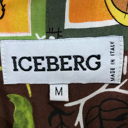 ICEBERG｜アイスバーグ 総柄 半袖シャツ サイズ：M【倉吉店】【代金引換不可・日時指定不可】【ポスト投函】