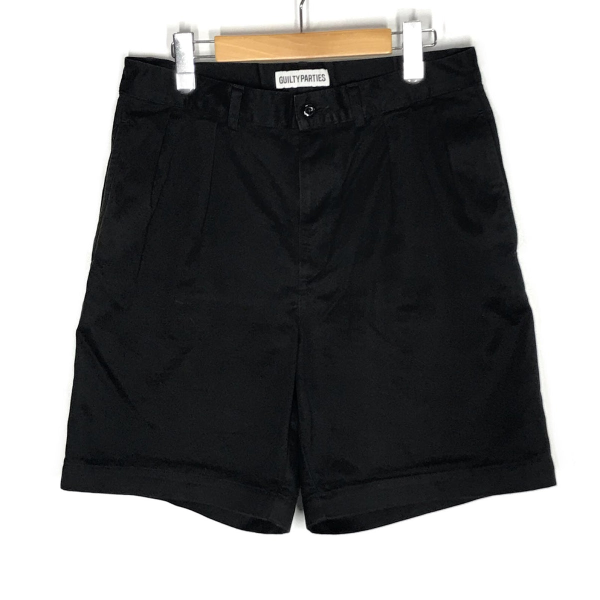 WACKOMARIA | ワコマリア DOUBLE PLEATED CHINO SHORT TROUSERS ハーフパンツ ショートパンツ 25SS-WMP-PT14 ブラック サイズ：M【倉吉店】