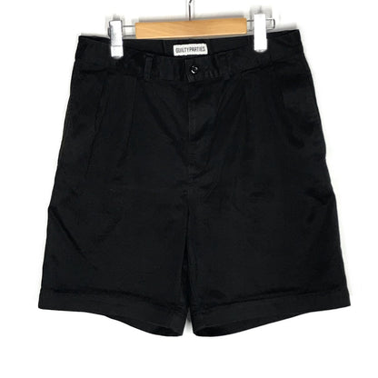 WACKOMARIA | ワコマリア DOUBLE PLEATED CHINO SHORT TROUSERS ハーフパンツ ショートパンツ 25SS-WMP-PT14 ブラック サイズ：M【倉吉店】