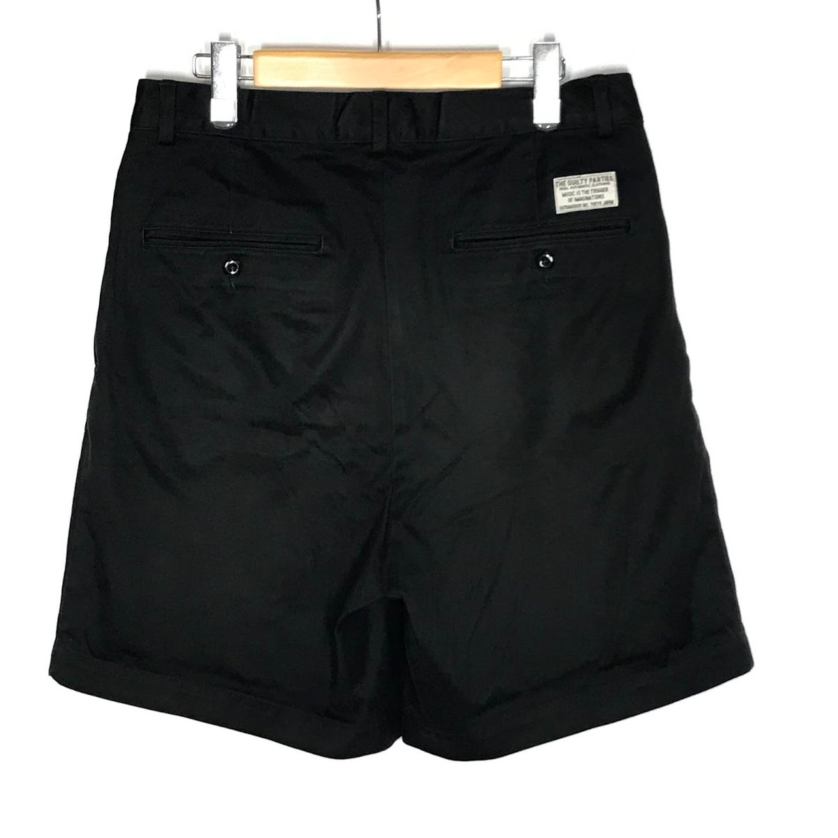 WACKOMARIA | ワコマリア DOUBLE PLEATED CHINO SHORT TROUSERS ハーフパンツ ショートパンツ 25SS-WMP-PT14 ブラック サイズ：M【倉吉店】