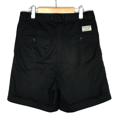 WACKOMARIA | ワコマリア DOUBLE PLEATED CHINO SHORT TROUSERS ハーフパンツ ショートパンツ 25SS-WMP-PT14 ブラック サイズ：M【倉吉店】