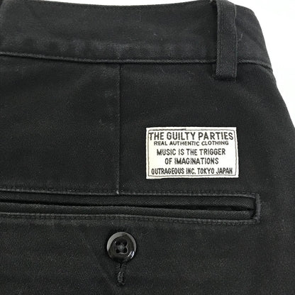 WACKOMARIA | ワコマリア DOUBLE PLEATED CHINO SHORT TROUSERS ハーフパンツ ショートパンツ 25SS-WMP-PT14 ブラック サイズ：M【倉吉店】