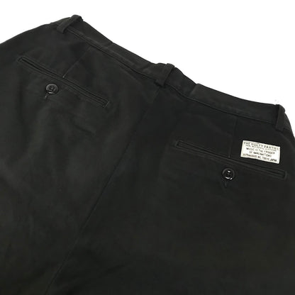 WACKOMARIA | ワコマリア DOUBLE PLEATED CHINO SHORT TROUSERS ハーフパンツ ショートパンツ 25SS-WMP-PT14 ブラック サイズ：M【倉吉店】