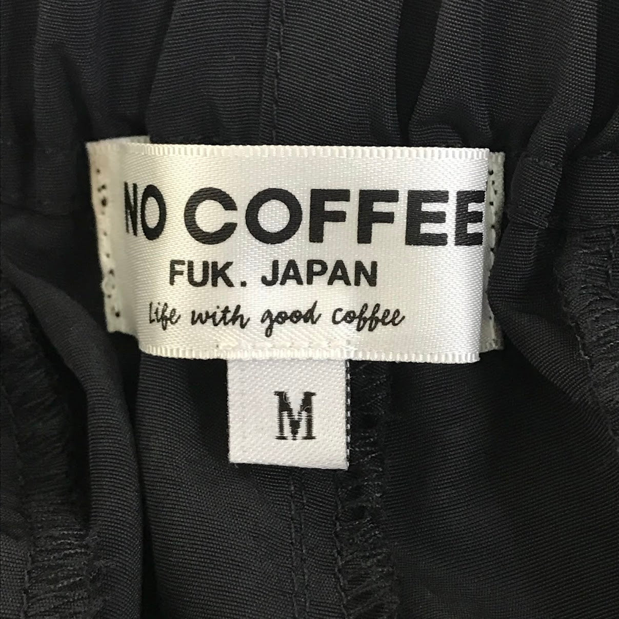 NO COFFEE | ノーコーヒー N LOGO NYLON SHORT PANT ハーフパンツ ショートパンツ ブラック サイズ：M【倉吉店】【代金引換不可・日時指定不可】【ポスト投函】