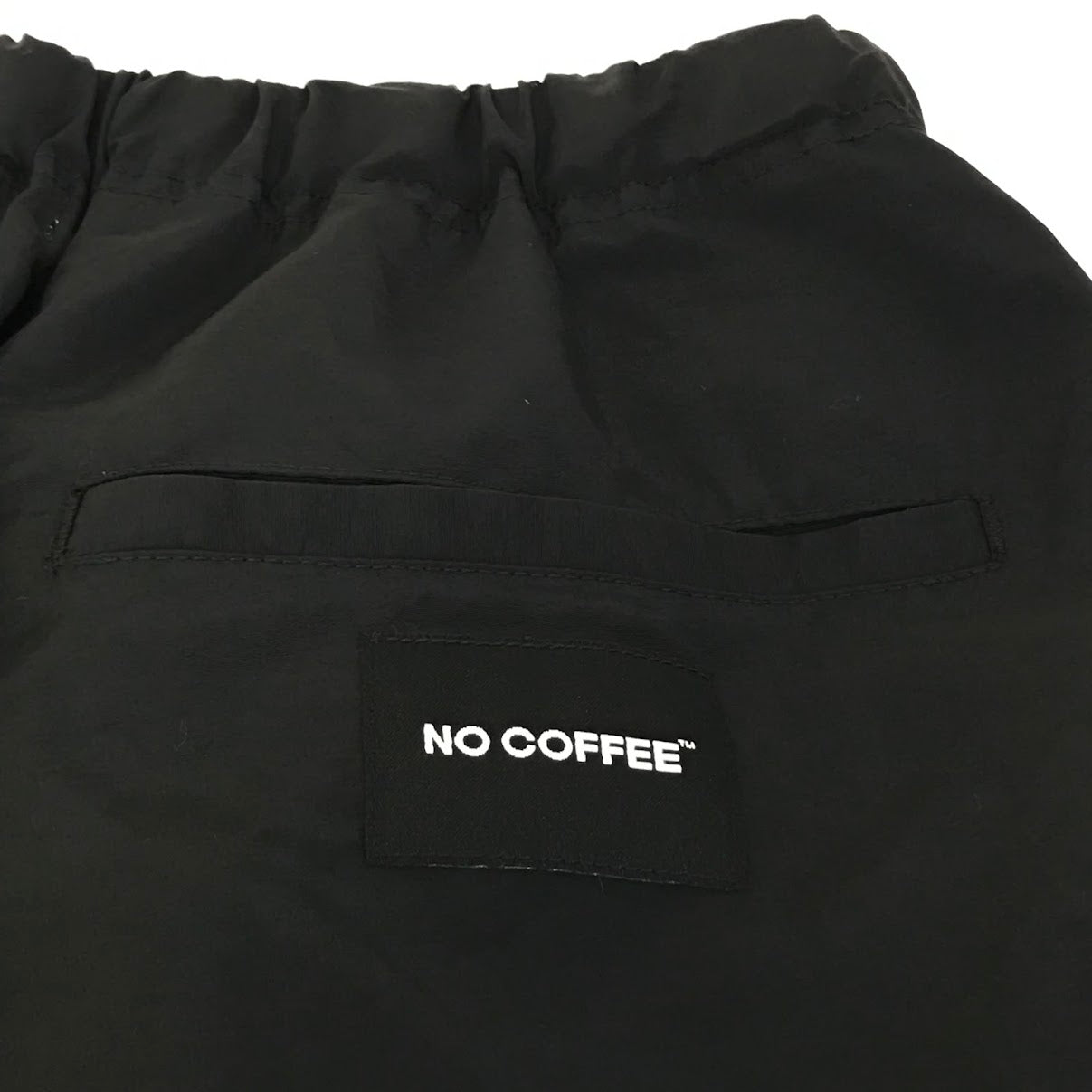 NO COFFEE | ノーコーヒー N LOGO NYLON SHORT PANT ハーフパンツ ショートパンツ ブラック サイズ：M【倉吉店】【代金引換不可・日時指定不可】【ポスト投函】
