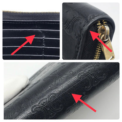 CELINE | セリーヌ LARGE ZIPPED WALLET トリオンフ ラウンドファスナー財布 長財布 10B553BFU【倉吉店】