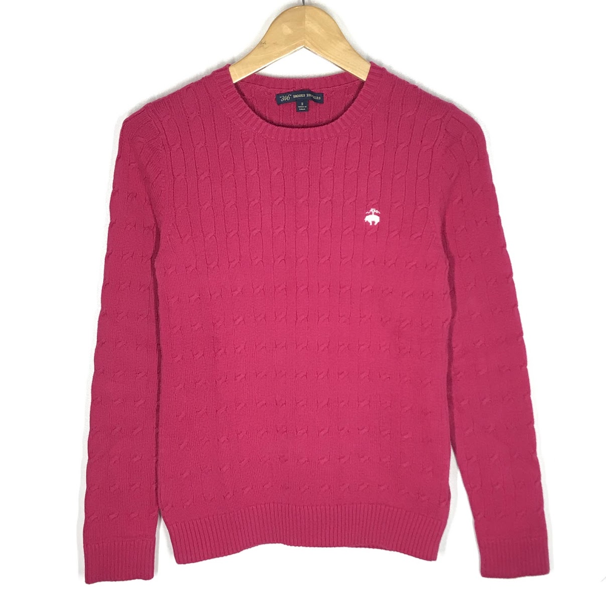 Brooks Brothers | ブルックスブラザーズ ケーブル編みニット セーター 3731-035SW1 ピンク サイズ：S【倉吉店】
