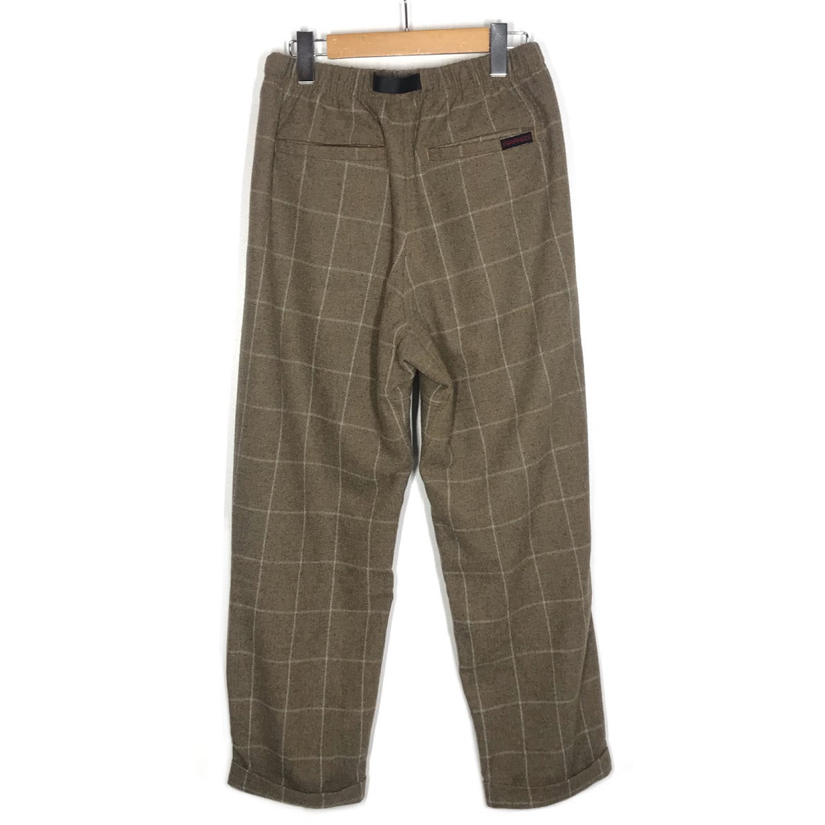 Gramicci | グラミチ WOOL BLEND TUCK TAPERED PANTS ウールパンツ チェック柄 パンツ GMP-19F010 ブラウン系 サイズ：S【倉吉店】