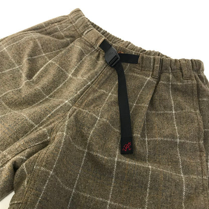 Gramicci | グラミチ WOOL BLEND TUCK TAPERED PANTS ウールパンツ チェック柄 パンツ GMP-19F010 ブラウン系 サイズ：S【倉吉店】