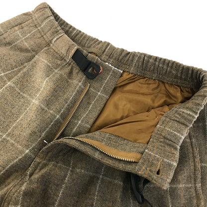 Gramicci | グラミチ WOOL BLEND TUCK TAPERED PANTS ウールパンツ チェック柄 パンツ GMP-19F010 ブラウン系 サイズ：S【倉吉店】