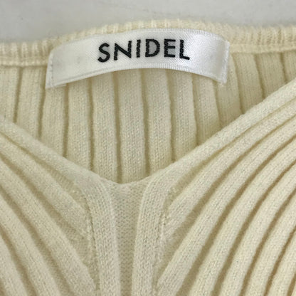 snidel | スナイデル ショルダーリボンオフショルニットプルオーバー ニット SWNT254240 アイボリー【倉吉店】