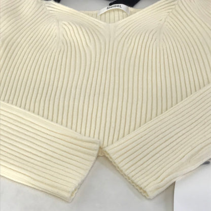 snidel | スナイデル ショルダーリボンオフショルニットプルオーバー ニット SWNT254240 アイボリー【倉吉店】