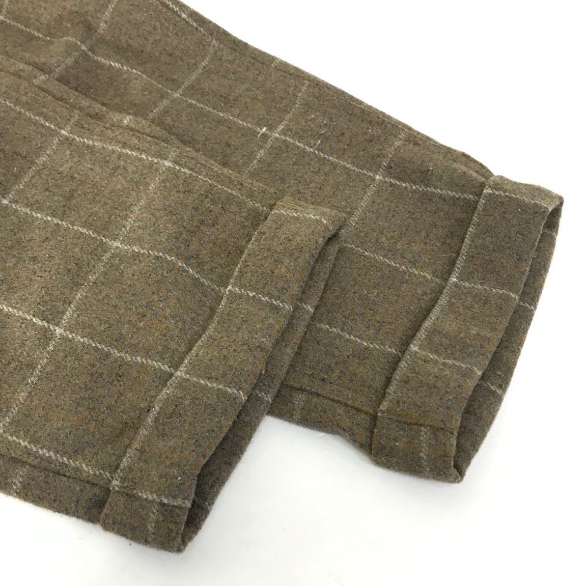 Gramicci | グラミチ WOOL BLEND TUCK TAPERED PANTS ウールパンツ チェック柄 パンツ GMP-19F010 ブラウン系 サイズ：S【倉吉店】
