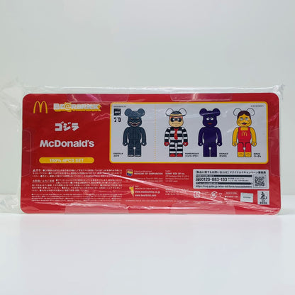 【中古】 BE＠RBRICK-ベアブリック-ゴジラVSマクドナルド150%4体セットマクドナルド限定【フィギュア】【飾磨店】