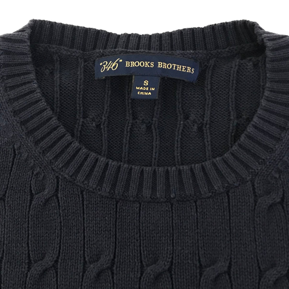 Brooks Brothers | ブルックスブラザーズ ケーブル編みニット セーター 3731-035SW1 ネイビー サイズ：S【倉吉店】