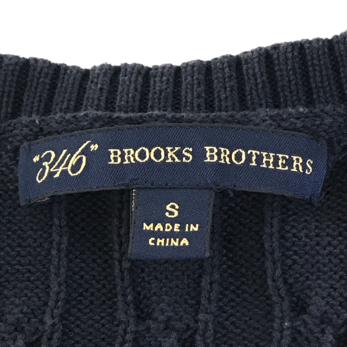 Brooks Brothers | ブルックスブラザーズ ケーブル編みニット セーター 3731-035SW1 ネイビー サイズ：S【倉吉店】