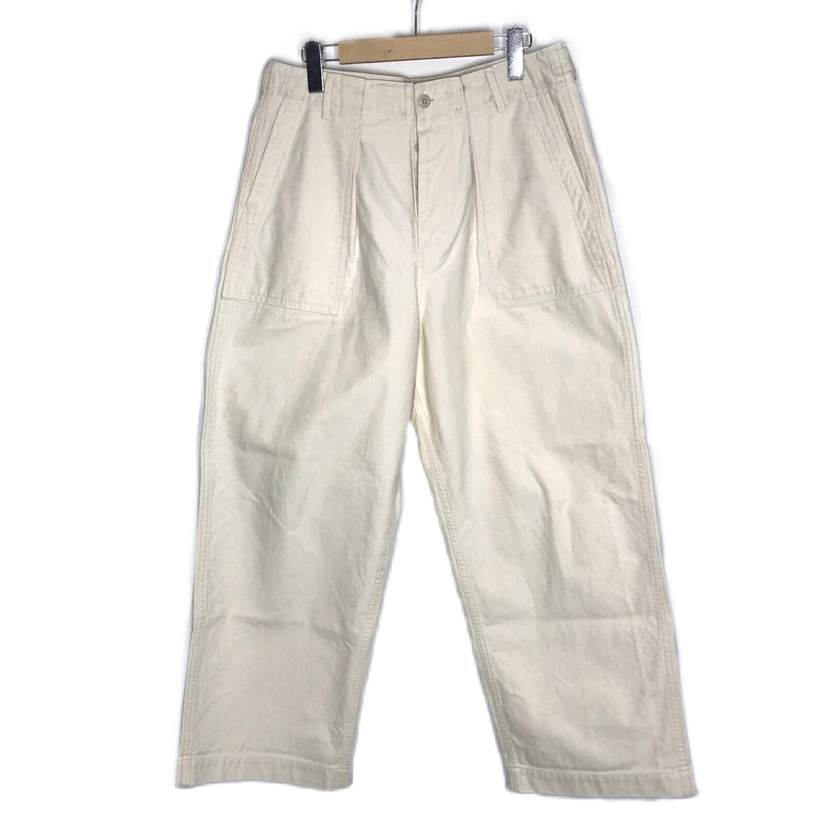 D.C.WHITE｜ディーシーホワイト Fatigue Wide Pants ファティーグ ワイドパンツ ベイカーパンツ パンツ D233858 ホワイト サイズ：M【倉吉店】