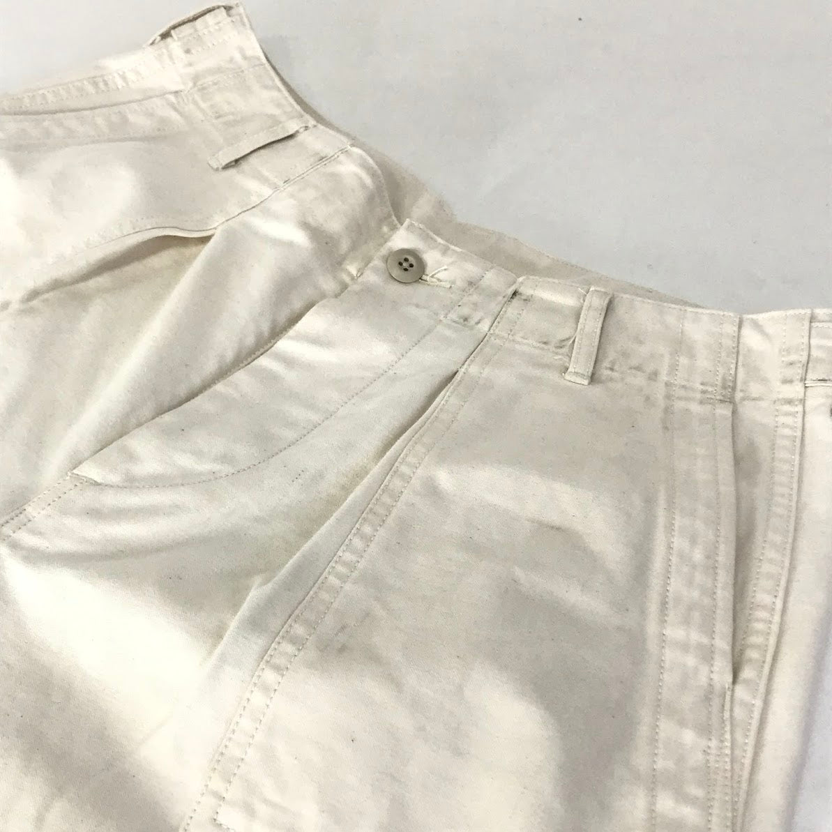 D.C.WHITE｜ディーシーホワイト Fatigue Wide Pants ファティーグ ワイドパンツ ベイカーパンツ パンツ D233858 ホワイト サイズ：M【倉吉店】