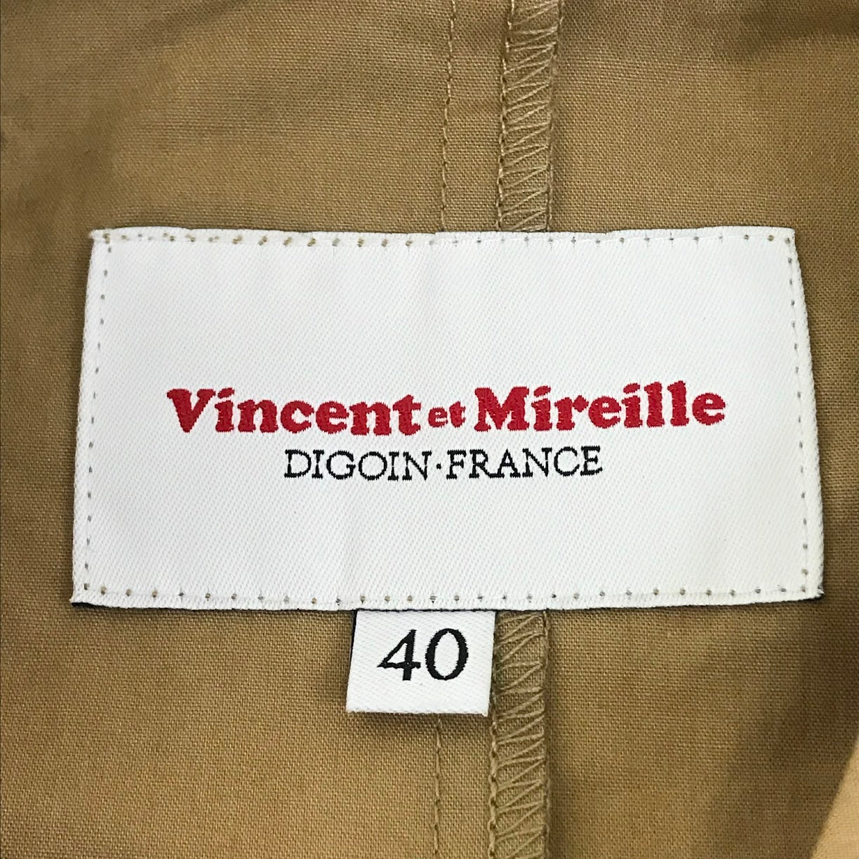 Vincent et Mireille | バンソンエミレイユ カバーオール VM201DN25221 ベージュ サイズ：40【倉吉店】