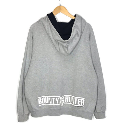BOUNTY HUNTER | バウンティーハンター ロゴプリント ジップパーカー パーカー グレー サイズ：L【倉吉店】