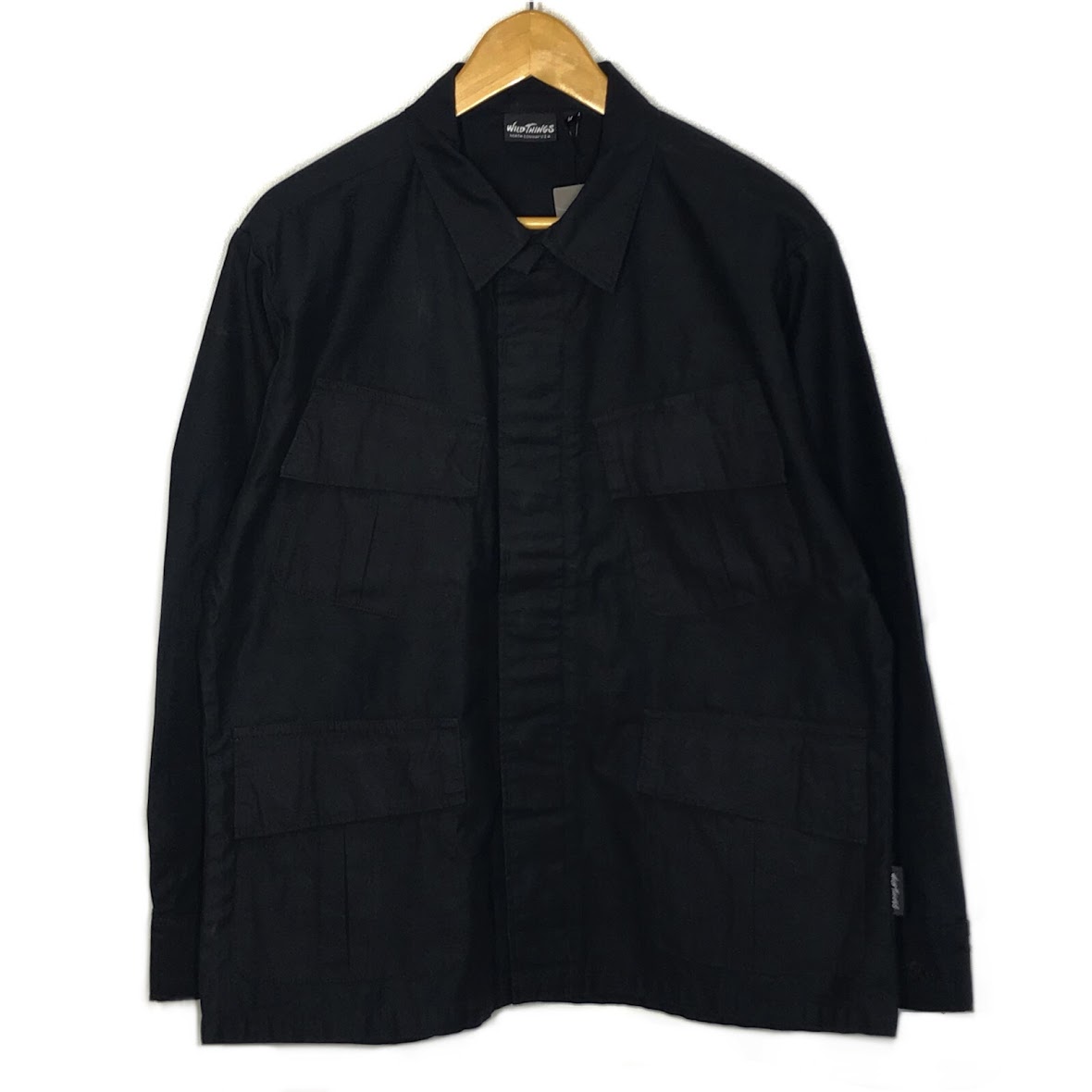 WILD THINGS | ワイルドシングス BACK SATIN FIELD JACKET ミリタリージャケット WT21005AD ブラック サイズ：M【倉吉店】