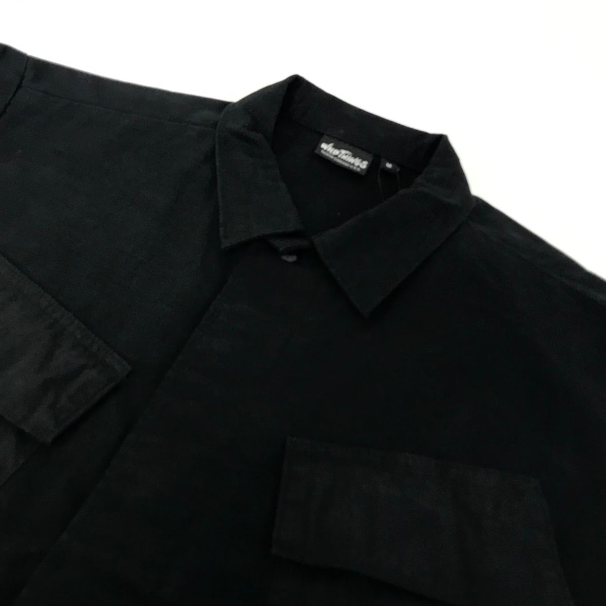 WILD THINGS | ワイルドシングス BACK SATIN FIELD JACKET ミリタリージャケット WT21005AD ブラック サイズ：M【倉吉店】