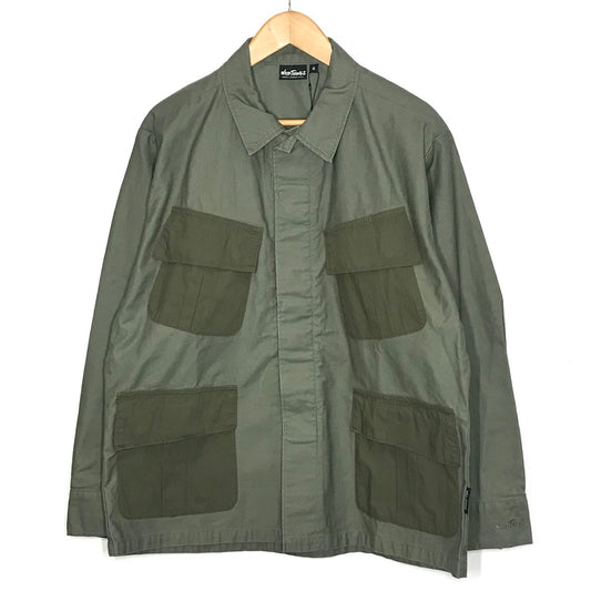 WILD THINGS | ワイルドシングス BACK SATIN FIELD JACKET ミリタリージャケット WT21005AD カーキグリーン サイズ：M【倉吉店】