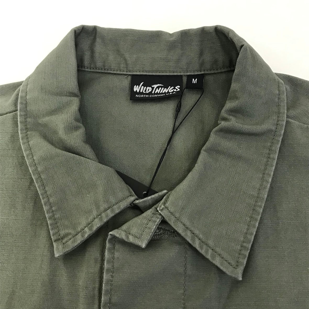 WILD THINGS | ワイルドシングス BACK SATIN FIELD JACKET ミリタリージャケット WT21005AD カーキグリーン サイズ：M【倉吉店】