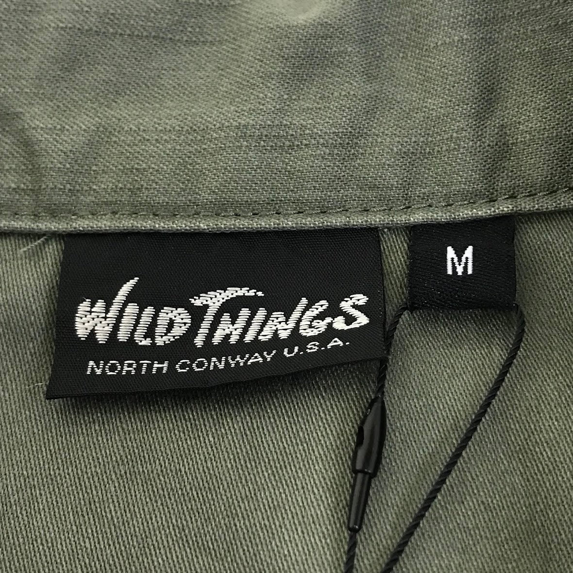 WILD THINGS | ワイルドシングス BACK SATIN FIELD JACKET ミリタリージャケット WT21005AD カーキグリーン サイズ：M【倉吉店】