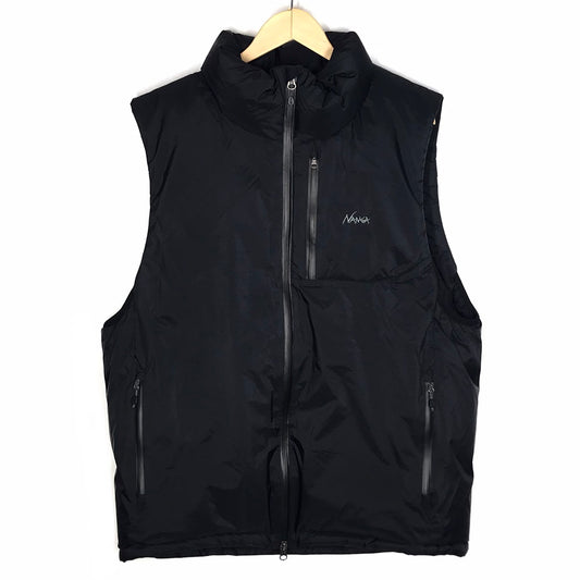 NANGA | ナンガ AURORA TEX STAND COLLAR DOWN VEST オーロラテックス ダウンベスト ND2441-1N010 ブラック サイズ：L【倉吉店】